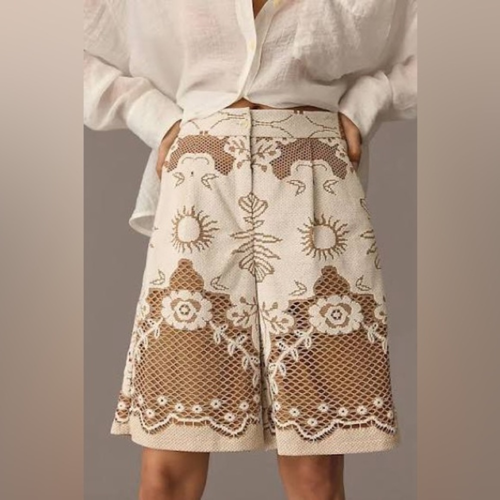 NWT Beatrice .b lace bermuda fully lined - Picture 9 of 12